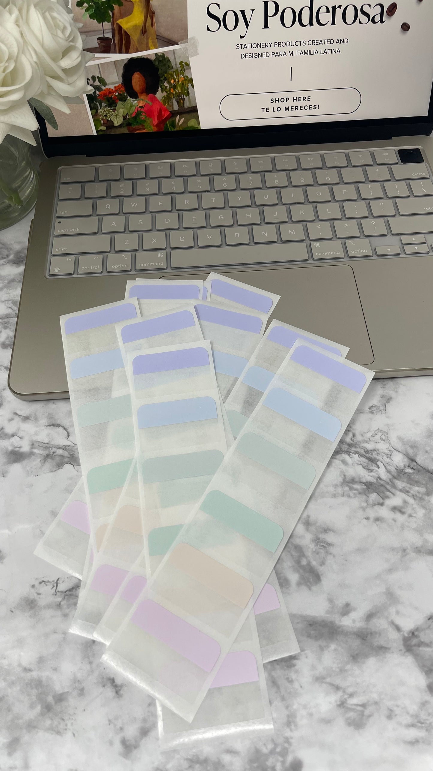 This set of 10 one-sided writeable label index sticky notes is perfect for organizing and labeling. The set comes with 6 different pastel colors (total of 60), allowing you to customize your labeling needs. They are great for labeling folders, documents, and other items. The pastel colors add a subtle, stylish look while ensuring they won't take away from the look of your items.